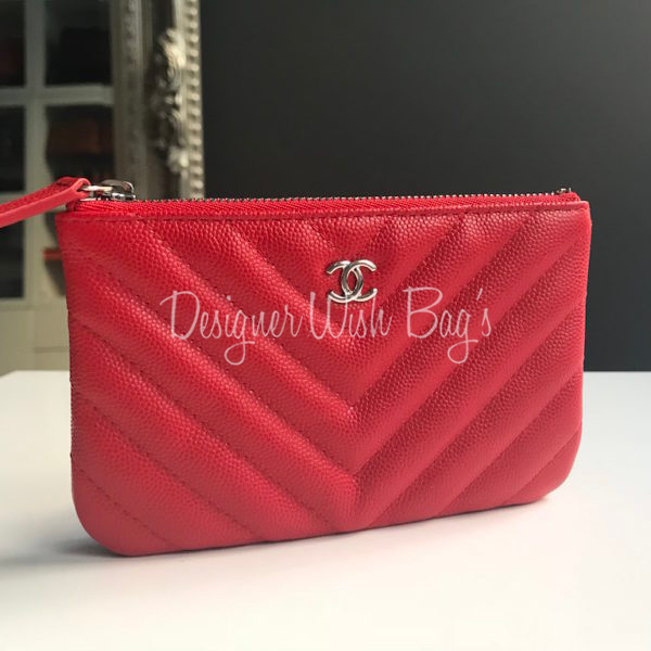 Chanel O Case True Red Chevron