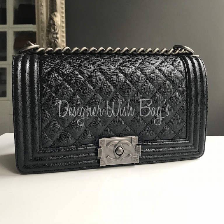 Chanel Medium Boy Bag Rasberry Caviar