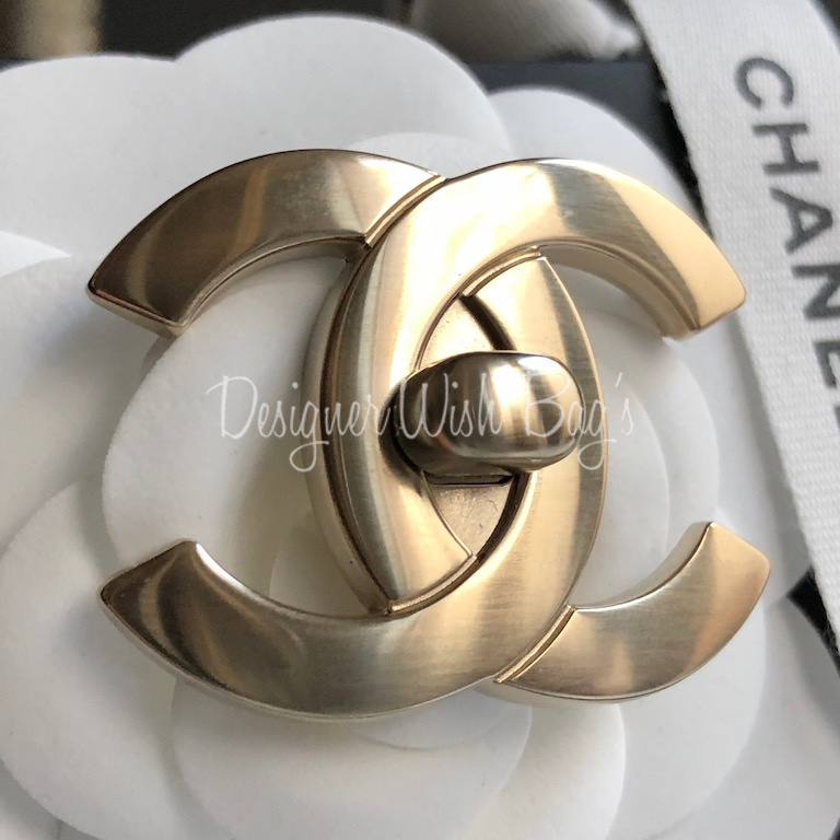 Chanel CC Lock Brooch C18 - Designer WishBags