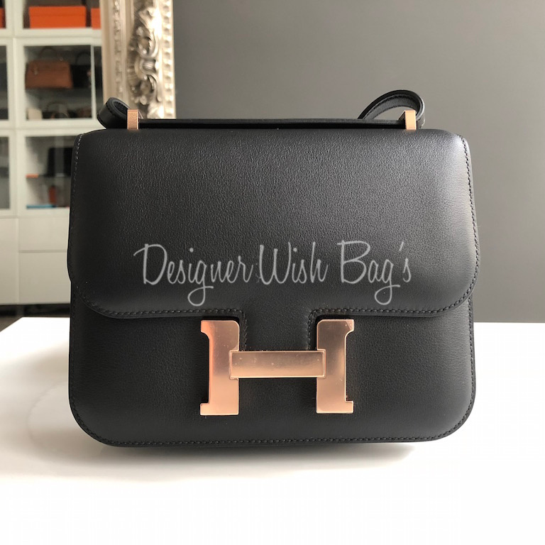 NEW Hermès Constance 18 Black - Designer WishBags