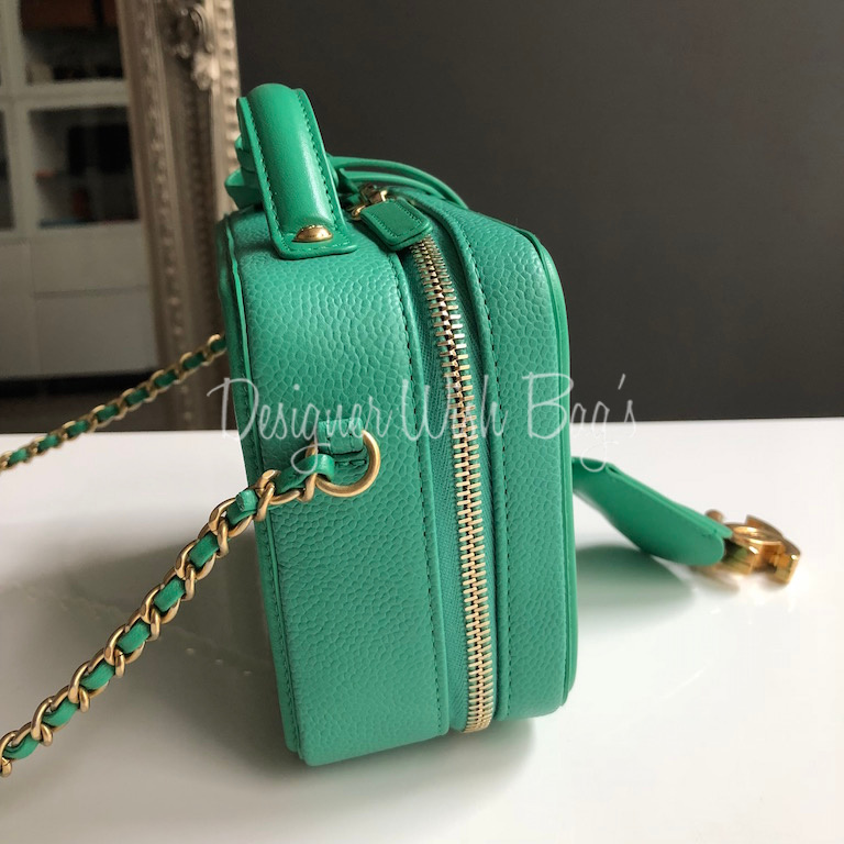Vanity handbag Chanel Green in Fur - 26774859
