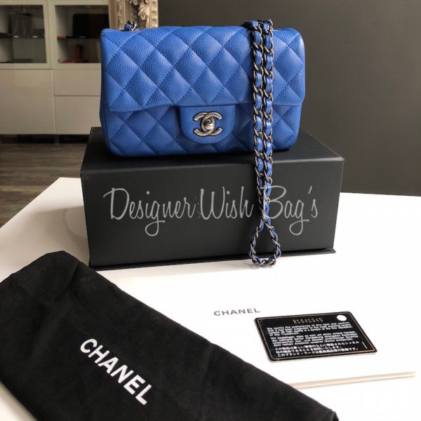 Chanel Blue Patent Puzzle Medium Tote Bag  House of Carver