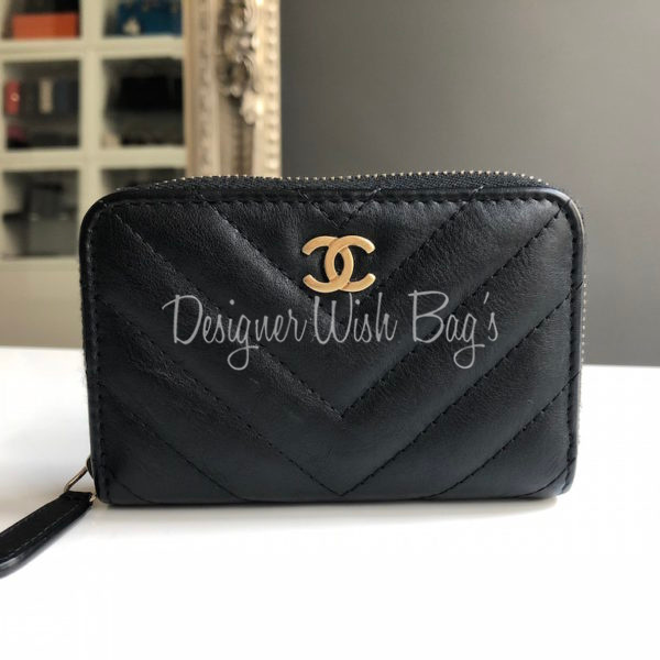 vintage chanel zipper wallet