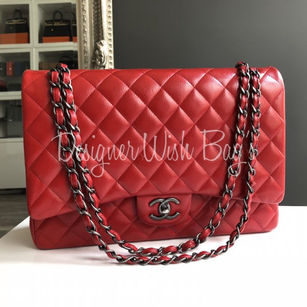 red chanel maxi bag