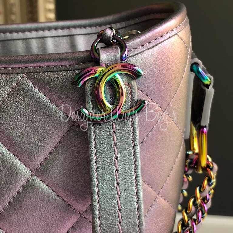 CC Medium Gabrielle Bag Iridescent green/purple/black 27xx series Like new/never  worn Comes with authenticity card and dust bag OUR…