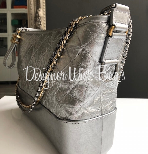 Chanel gabrielle bag silver hotsell