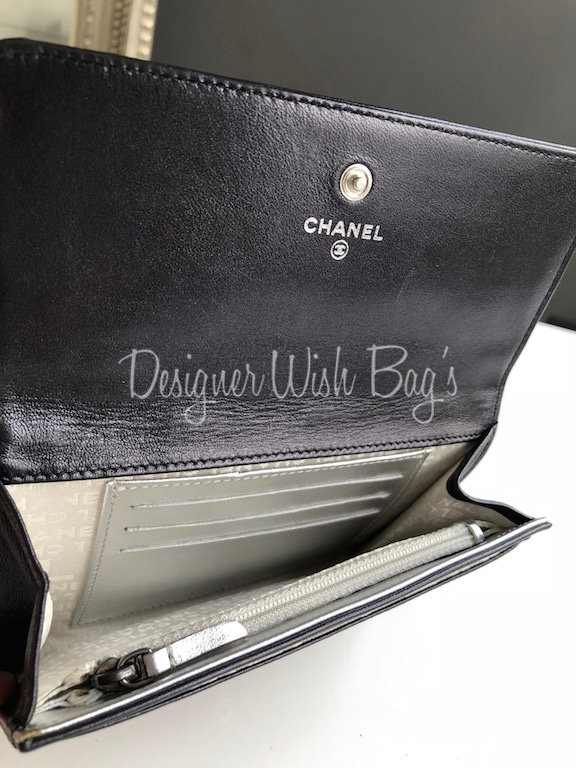 Chanel Lucky Charm Patent Leather Long Zip Wallet CC-1104P-0005