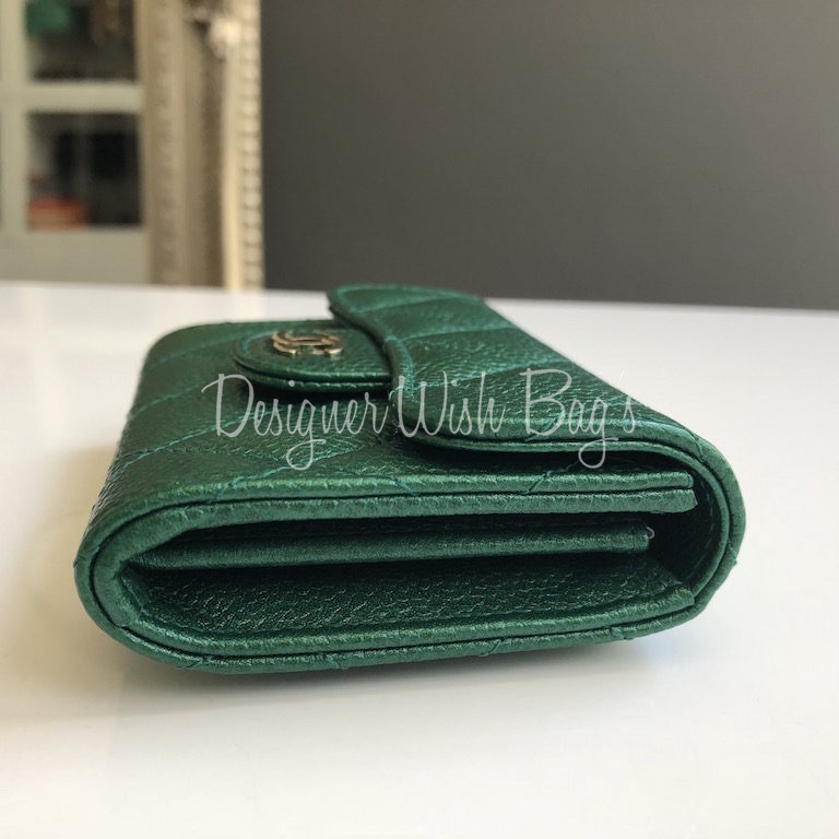 Chanel Wallet Emerald Green S18