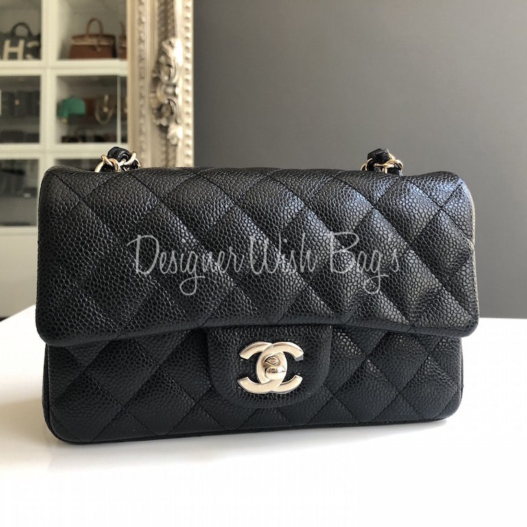 Chanel Mini Rectangular Black - Designer WishBags
