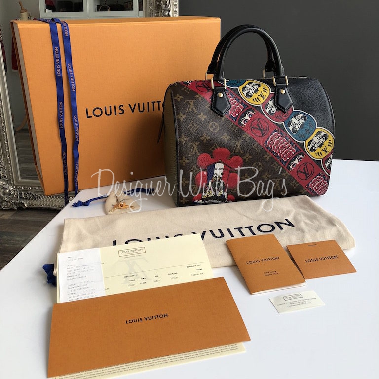 Louis Vuitton Speedy 30 Kabuki Bag Limited Edition Dustbag 