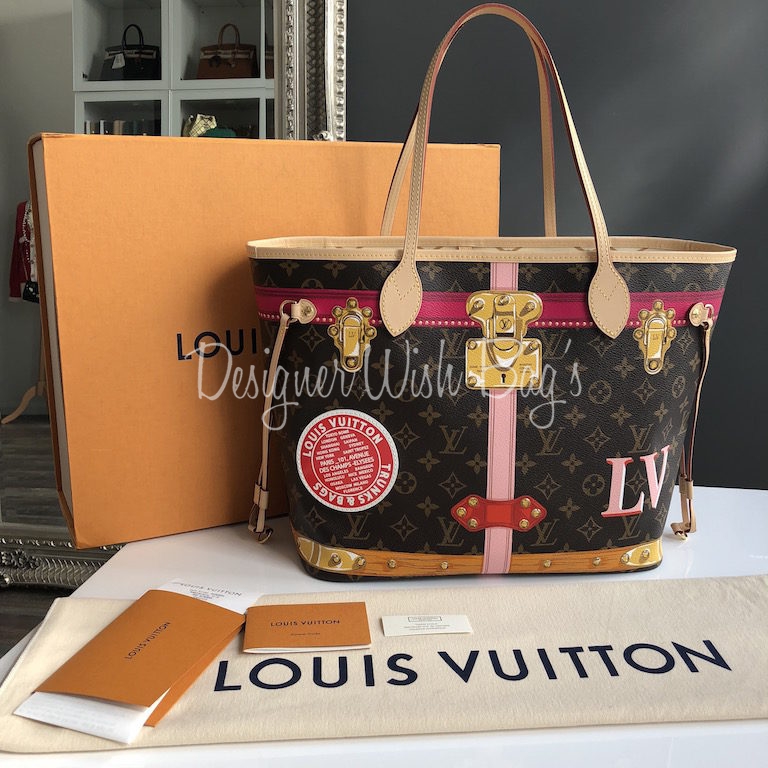 Louis Vuitton Brown Leather Neverfull Trunks Bag at 1stDibs