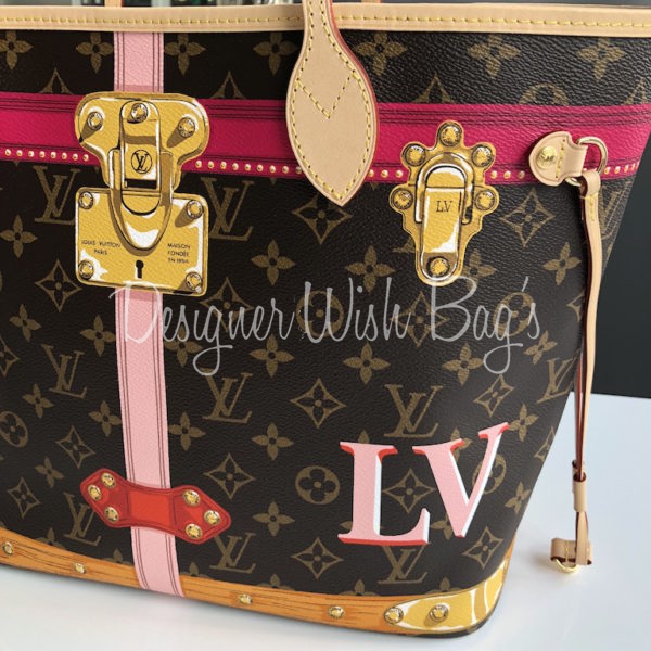 RARE Louis Vuitton PORTOFINO NEVERFULL MM + POCHETTE Trunks RESORT Bag NEW  LTD