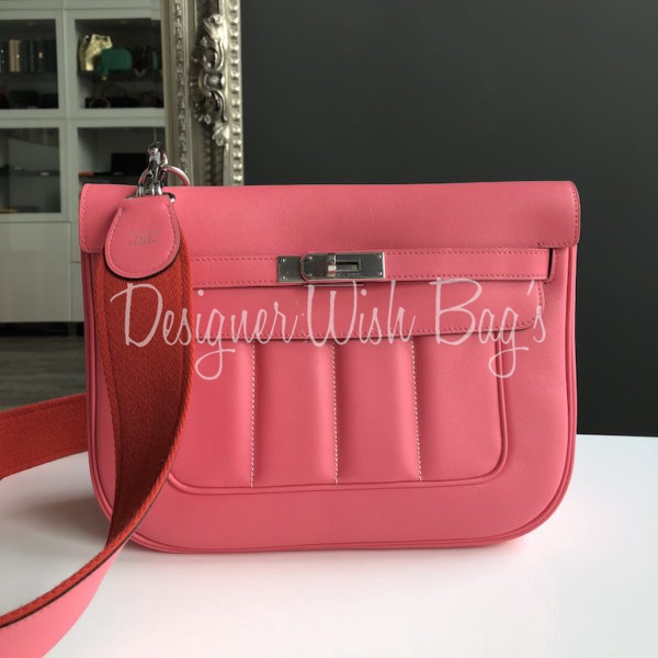 Hermès Berline 28 Rose Azalee - Designer WishBags