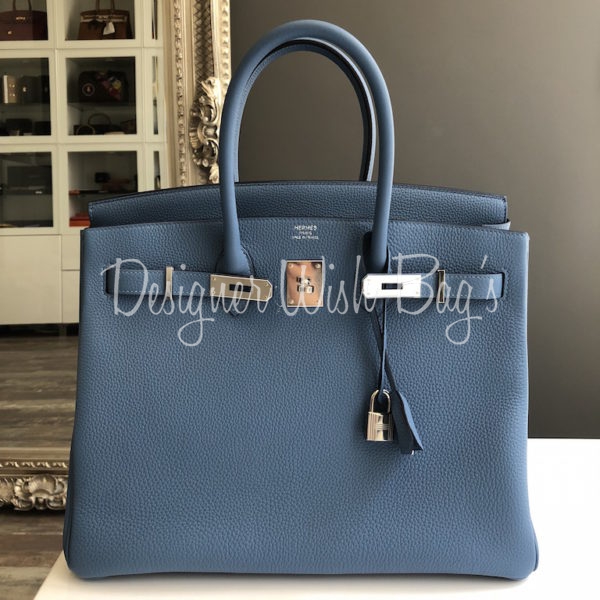 Brand New Birkin 35 Azur PHW