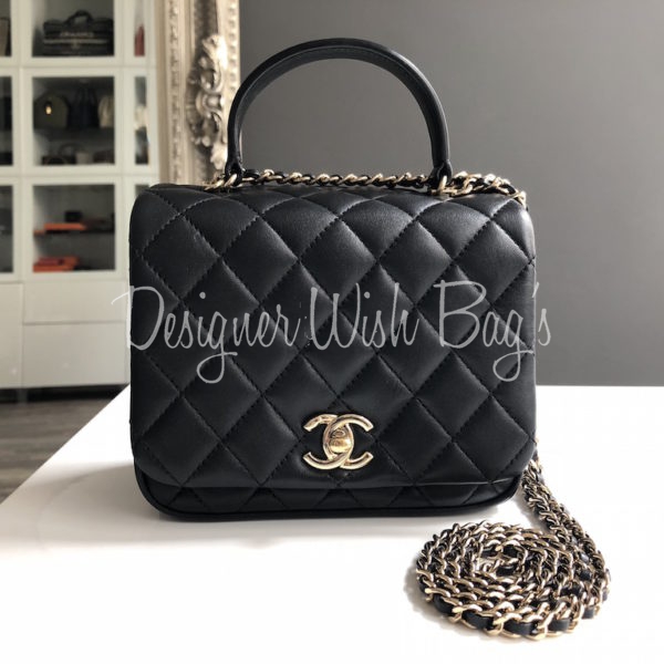 Chanel Mini Handle Black - Designer WishBags
