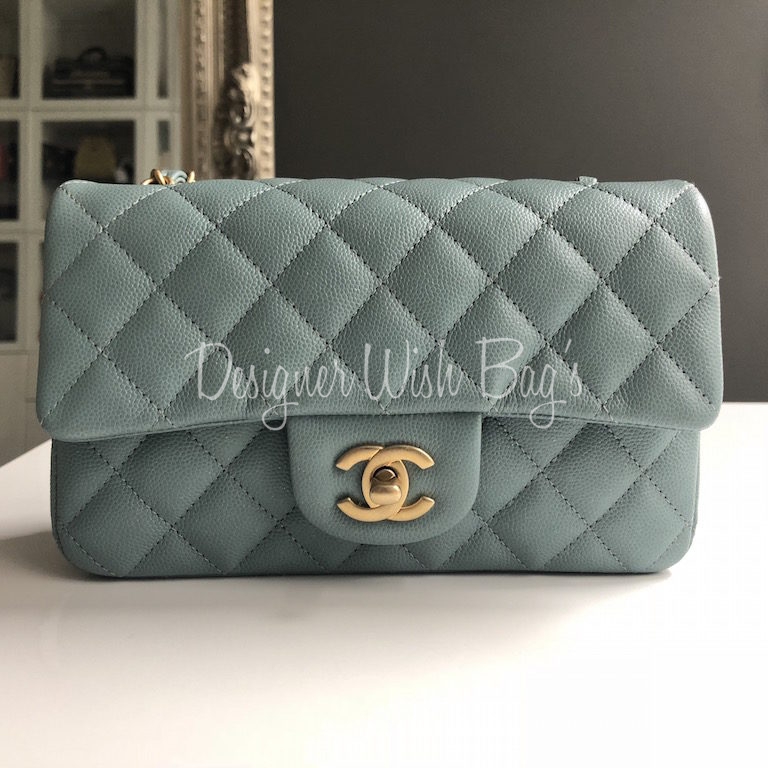 Chanel Mini Iridescent Blue C18 - Designer WishBags