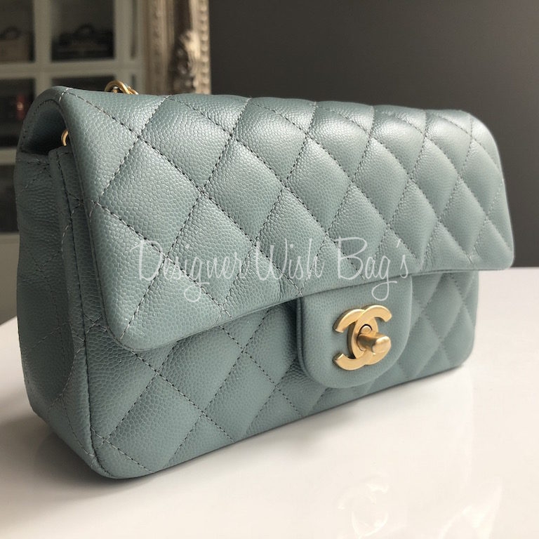 Chanel Mini Iridescent Blue C18