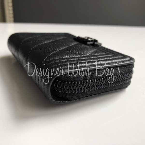 Chanel, So Black Caviar Boy Zip Wallet