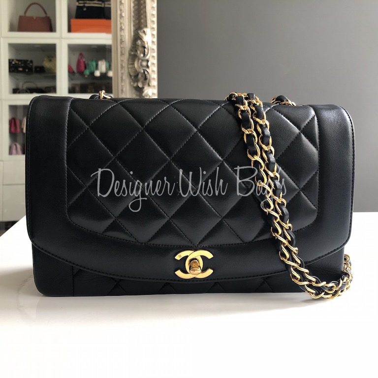 Royal Bag Spa Melbourne - On offer is this CHANEL DIANA vintage medium  single flap bag. Chanel vintage Diana single flap bag named after  Princess Diana who owned the small version and