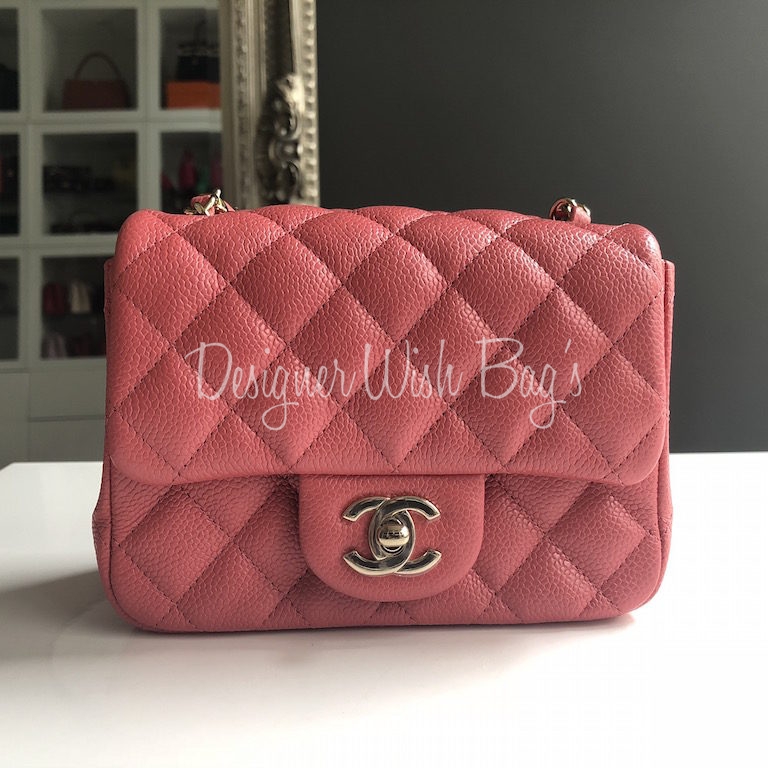 Chanel Pink Shiny Caviar Mini - Designer WishBags