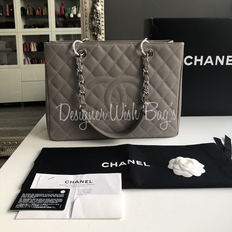 Chanel GST Grey-Taupe - Designer WishBags