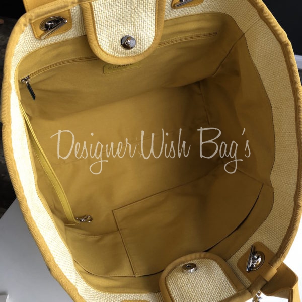 Chanel Deauville Yellow - Designer WishBags Chanel Deauville Yellow - Designer WishBags