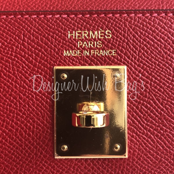 Hermes, Kelly Sellier Bag 25 in Rouge Casaque, signal re…