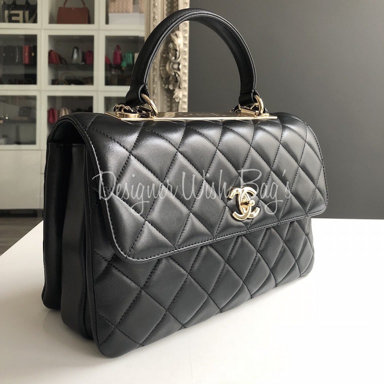 Chanel Trendy CC Medium Black - Designer WishBags