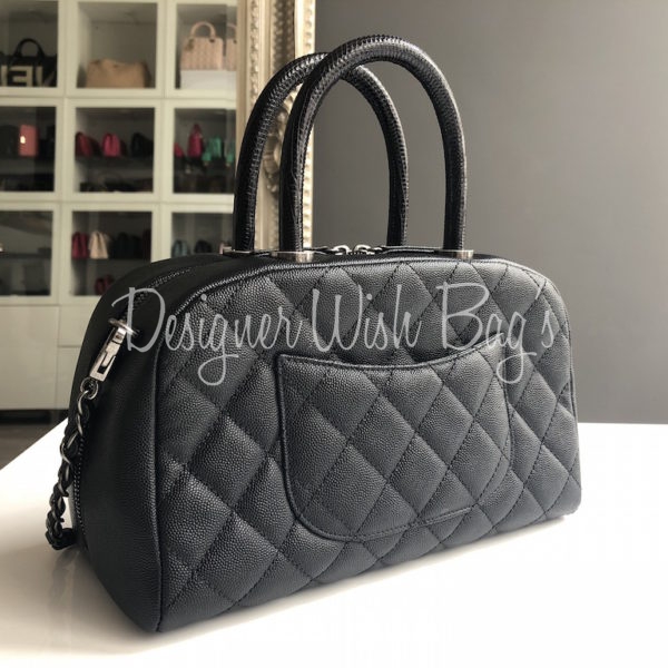 Chanel Bowling Bag Caviar/Lizard - Designer WishBags