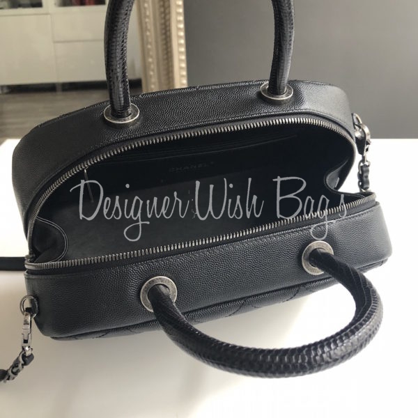 Chanel Bowling Bag Caviar/Lizard - Designer WishBags