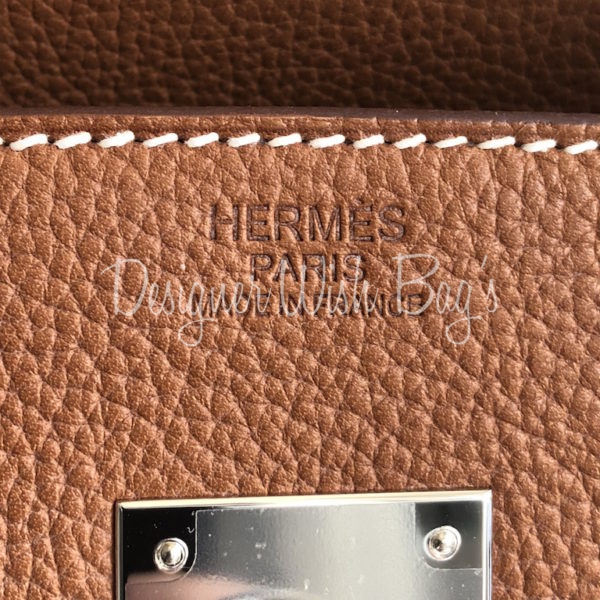 Hermes Birkin 30 Barenia Faubourg with silver hardware - HERMÈS