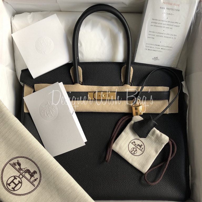 Hermès Togo Birkin 35 - Black Handle Bags, Handbags - HER557395