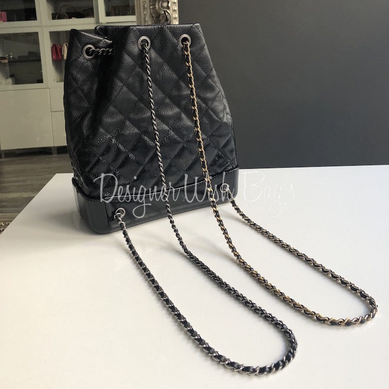 chanel gabrielle backpack black