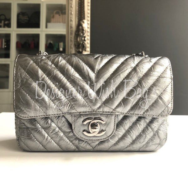 Chanel online mini silver