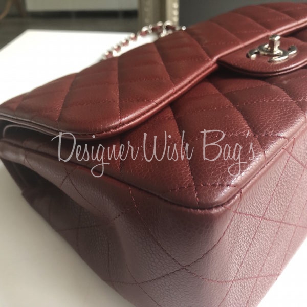 Chanel Red Jumbo Flap 2.55 Shiny Alligator Bag Gold Hardware