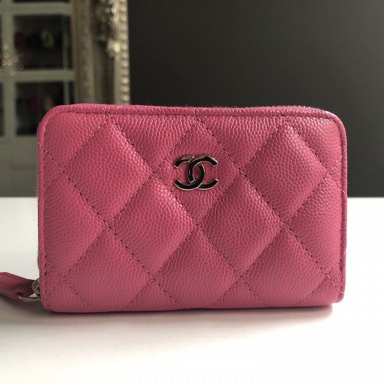 Chanel Zip Wallet/Coin Purse Pink 19C - Designer WishBags - now