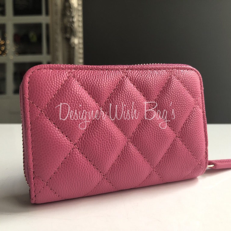 Chanel Zip Wallet/Coin Purse Pink 19C - Designer WishBags