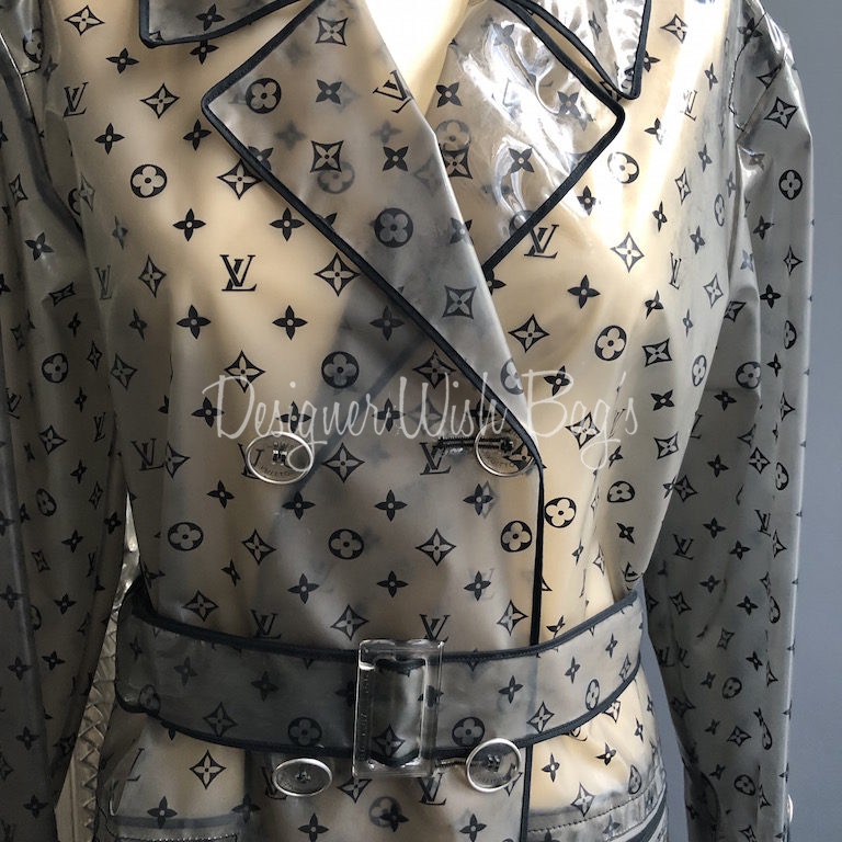 RETAIL $3500 Louis Vuitton Raincoat Trench Coat Rustic RARE ITEM