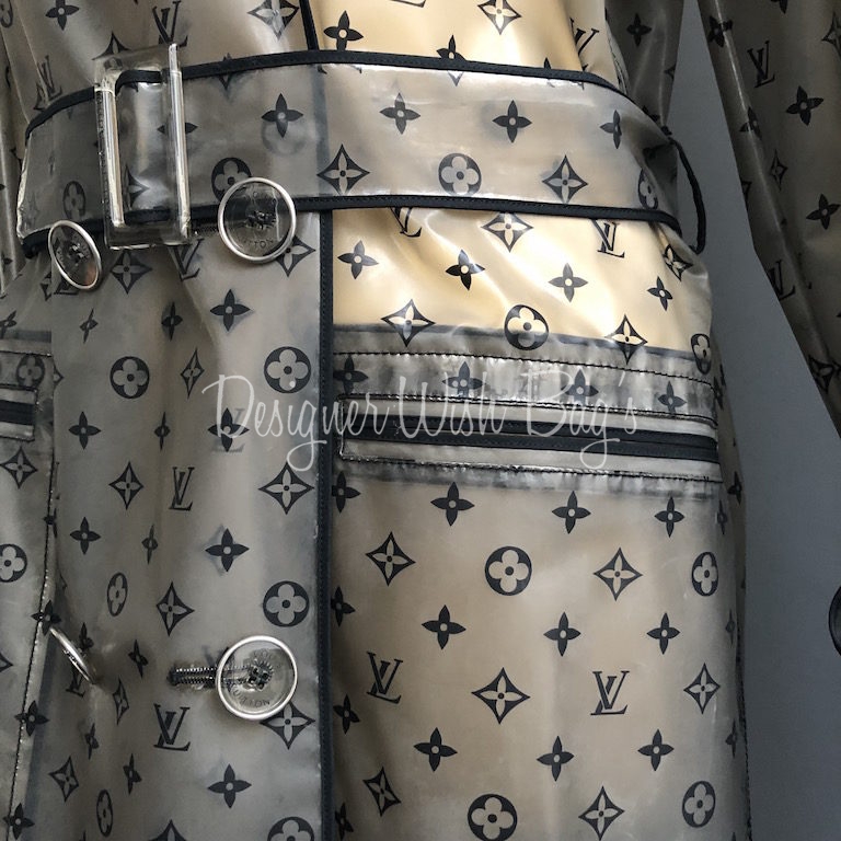 RETAIL $3500 Louis Vuitton Raincoat Trench Coat Rustic RARE ITEM 100%  Authentic