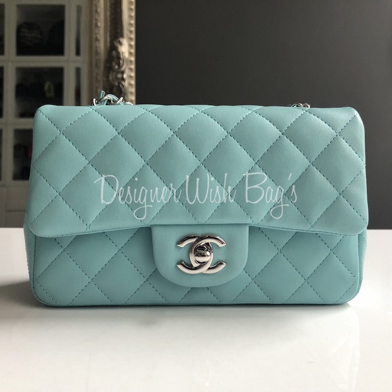 Chanel Mini Tiffany Blue 19C - Designer WishBags
