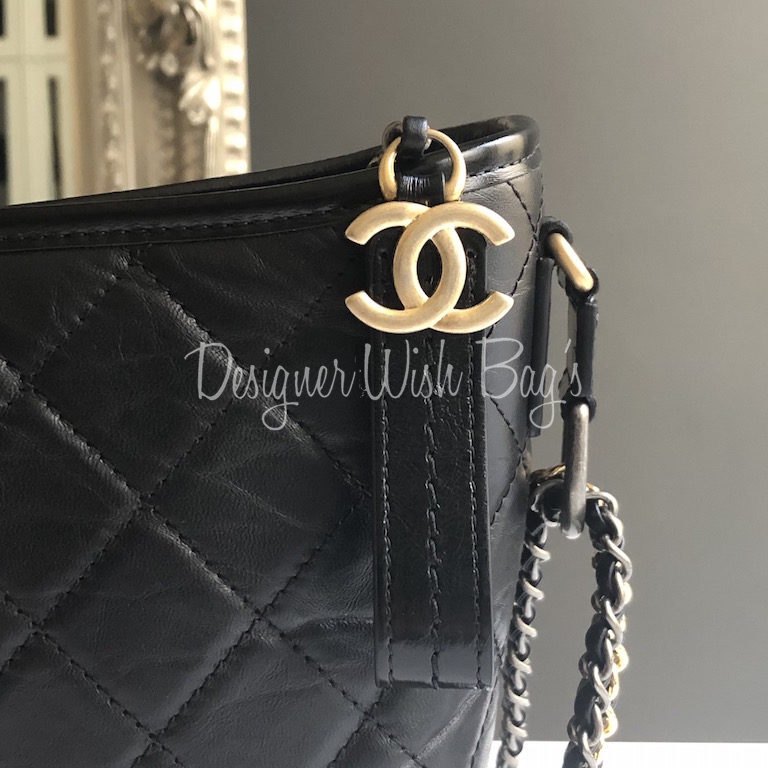 Chanel Gabrielle Medium Chevron - Designer WishBags
