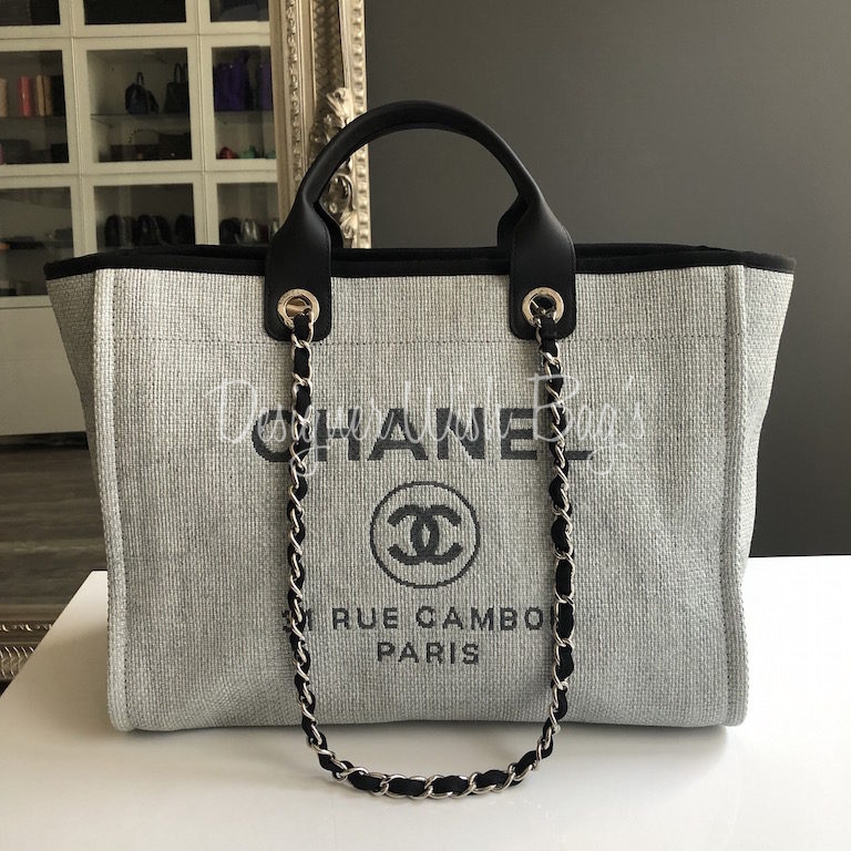 Deauville cloth satchel Chanel Grey in Cloth - 38823048