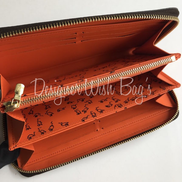Louis Vuitton Zippy Coin Purse Monogram Catogram Brown/Orange in