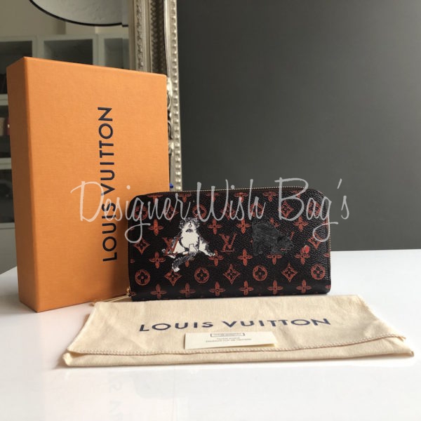 Louis Vuitton Zippy Wallet Monogram Catogram Brown/Orange in