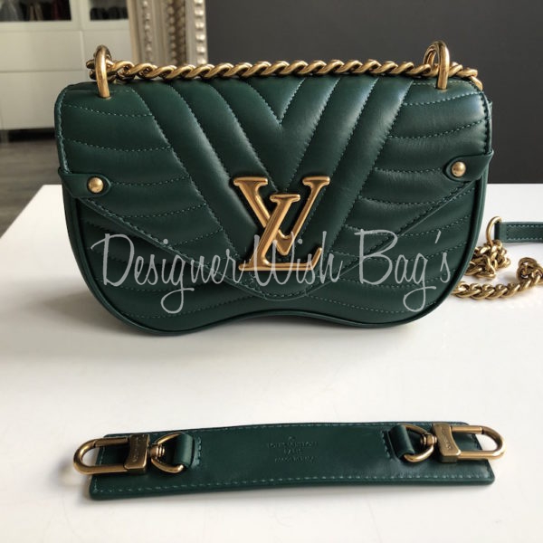Louis Vuitton Green Leather New Wave Chain PM Bag