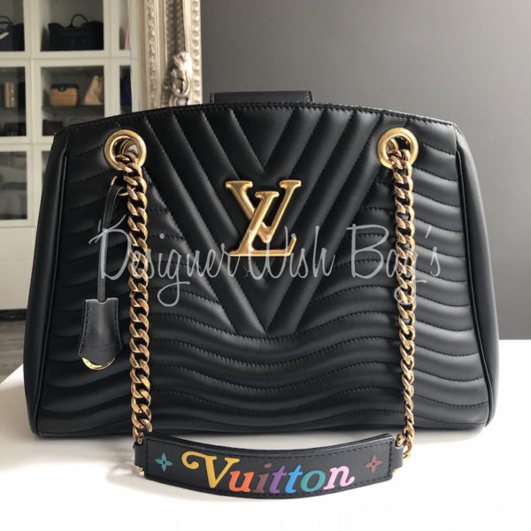 Louis Vuitton Leather New Wave Chain Tote Bag M53900 Brown Pony