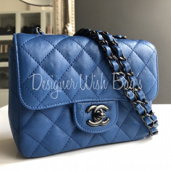 Chanel Mini Distressed Blue - Designer WishBags