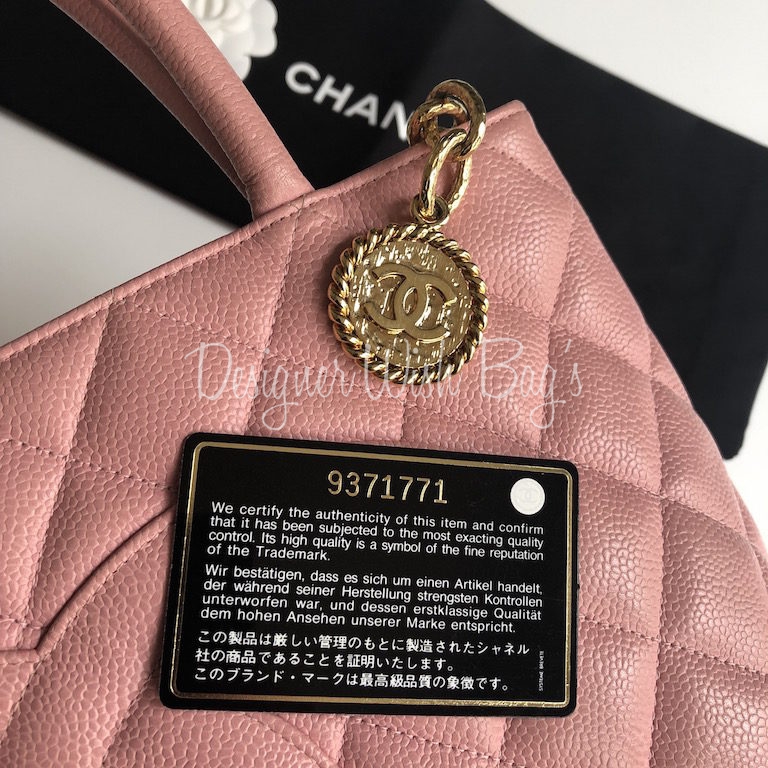 Chanel Vintage Medallion CC Tote Bag Light Pink Caviar Gold Hardware – Coco  Approved Studio