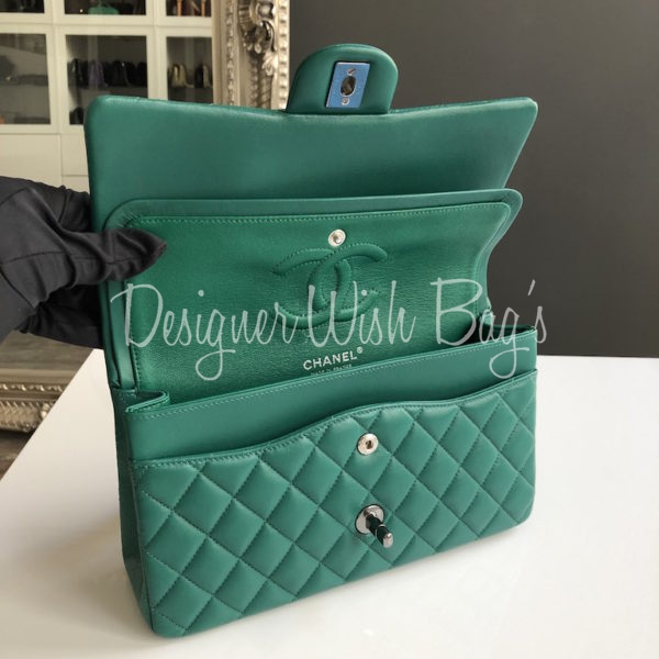 Chanel Timeless Medium Green 17C - Designer WishBags - part of