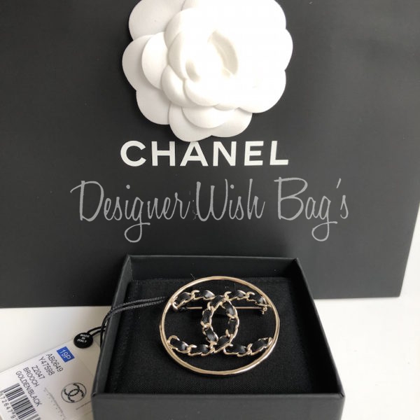 Chanel Brooch CC leather 19P - Designer WishBags